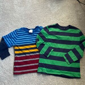 (2) EUC Hanna Andersson 100cm, size 4, long sleeve shirts.